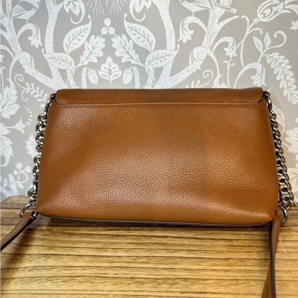 Coach Crosstown Crossbody in Brown Pebbled Leather 53083 EUC Silver Hardware - Picture 12 of 14